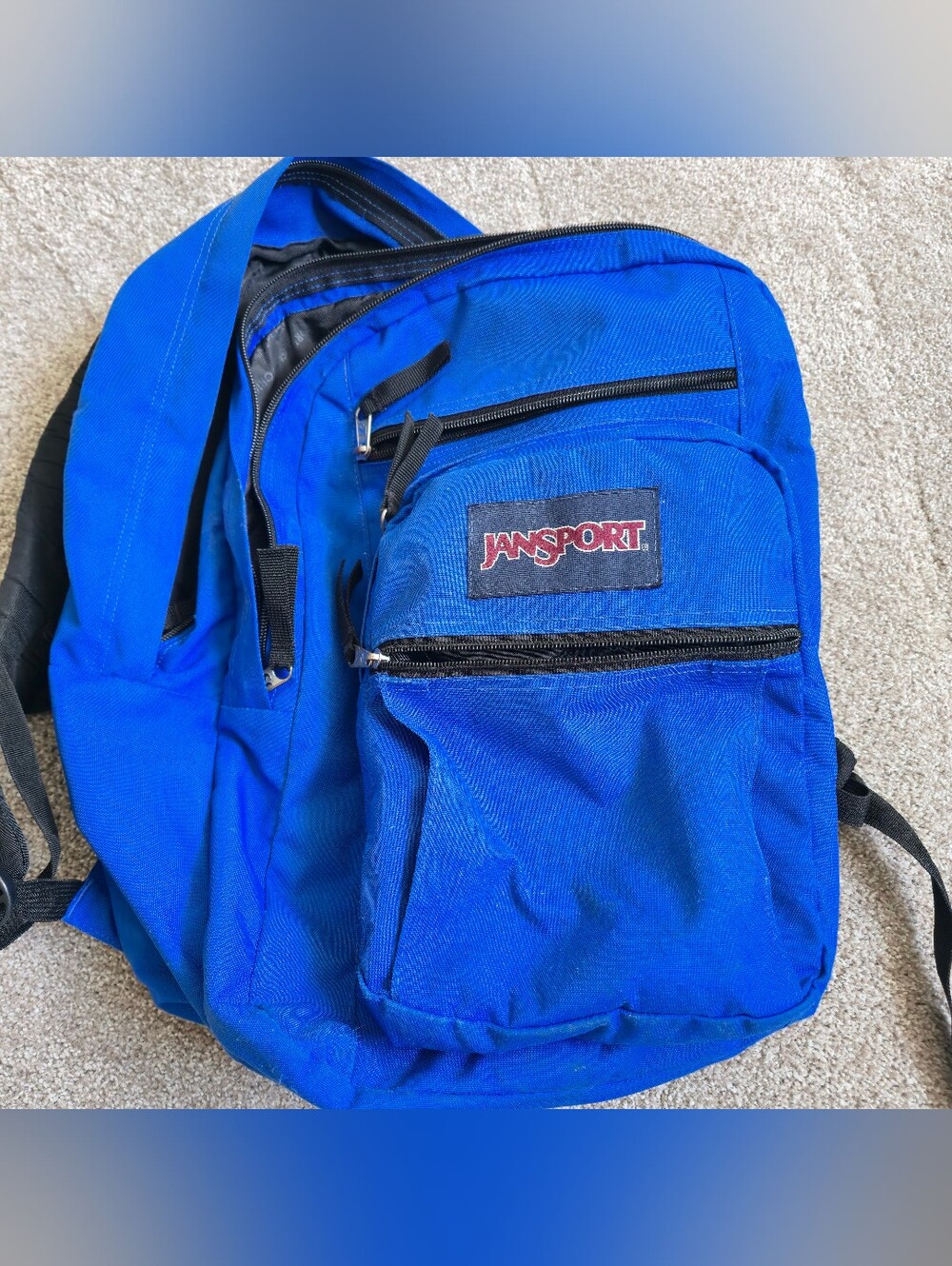 JanSport Big Student Backpack Bag Laptop Blue JS0A47JK School Student